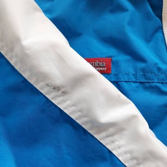 Columbia 90s retro Double layer reversible winter jacket hoodie puffer windbreak - Picture 11 of 13